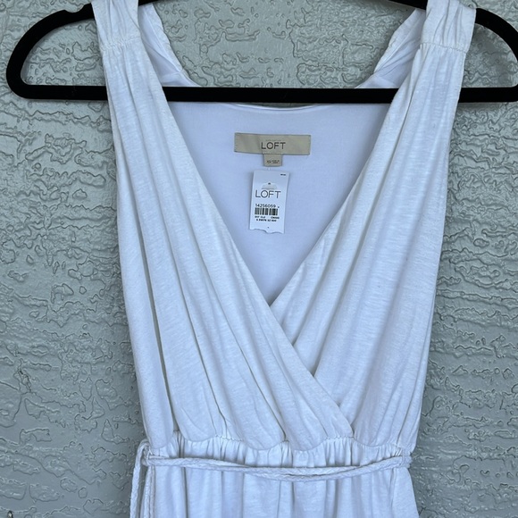LOFT XS WHITE SUMMER DRESS - Picture 2 of 5